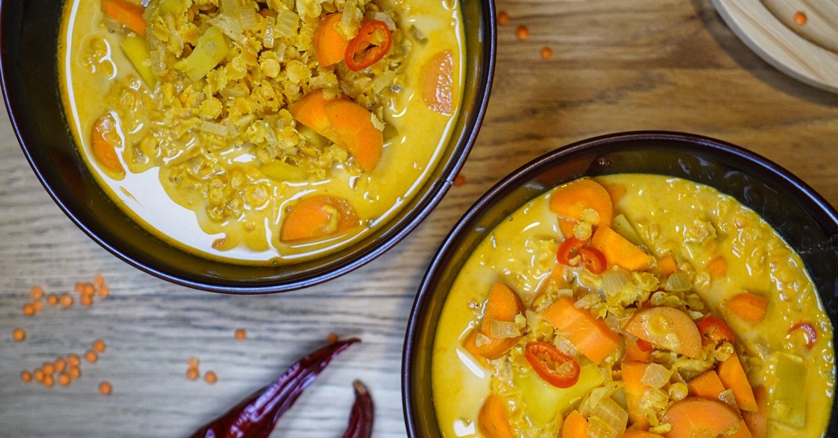 Indische Linsen Suppe | Now Vegan