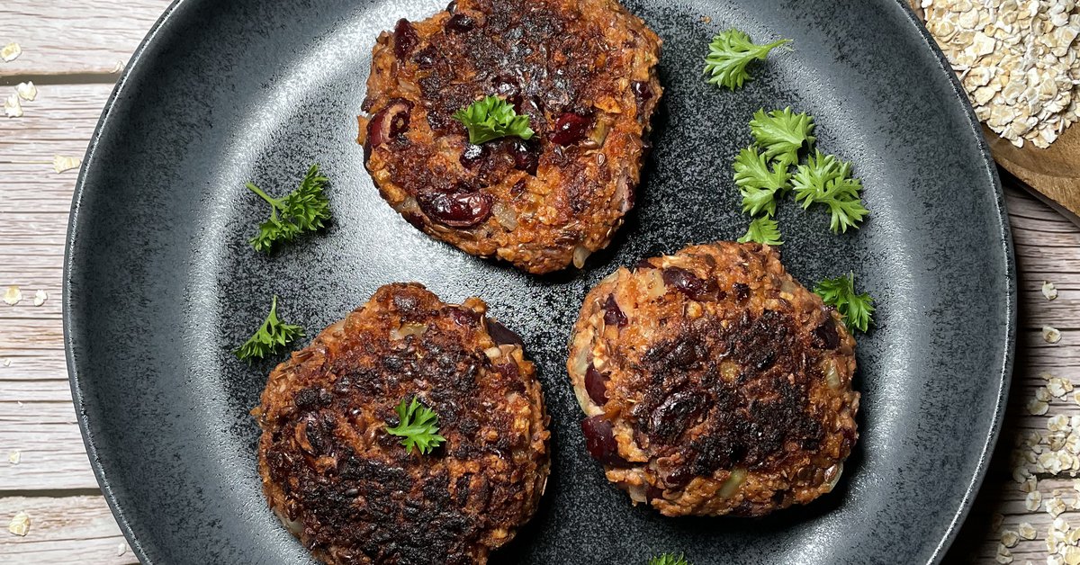 Burger Patties aus Kidneybohnen Now Vegan